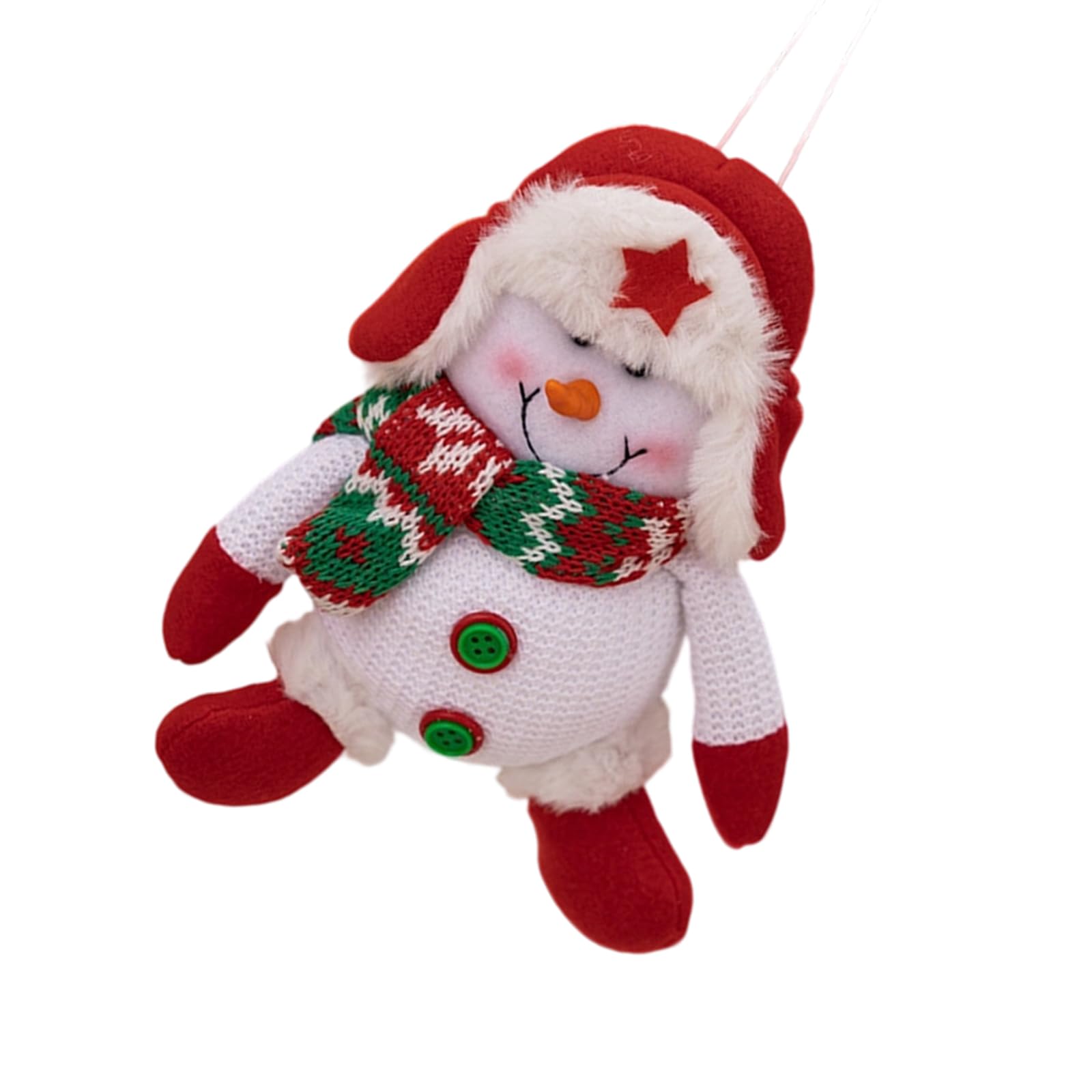 Xjdzineq Christmas Tree Ornaments Santa Pendant Reindeer Hanging Ornament for Outdoor Indoor Holiday Party Decorations Santa Pendant