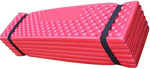 Almohadilla de dormir para acampar, almohadillas de espuma de PVC, resistente a la corrosión, plegable, doble color, caja de huevos multifuncional