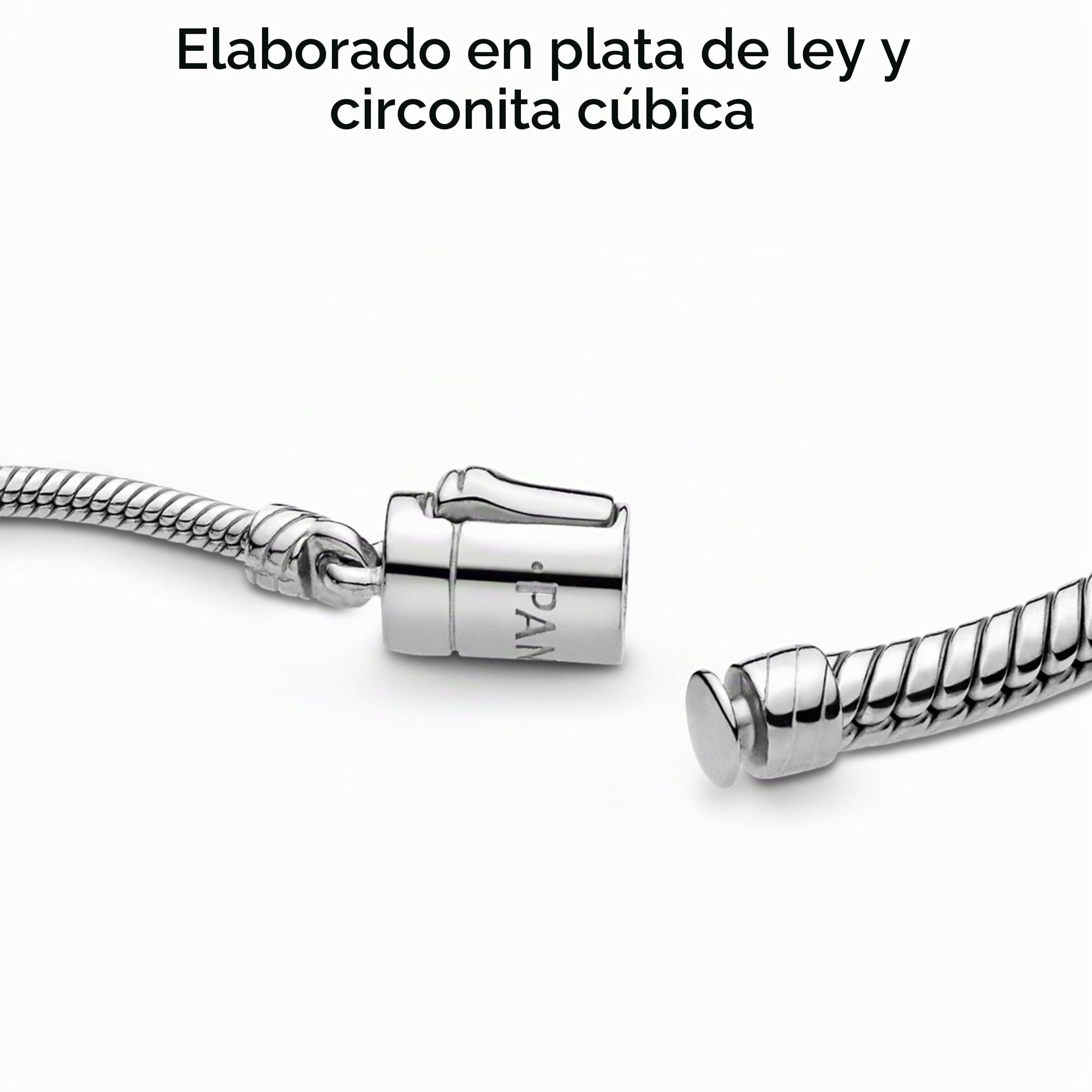 PANDORA Pulsera 597125CZ-2 Mujer Plata Moments Deslizante