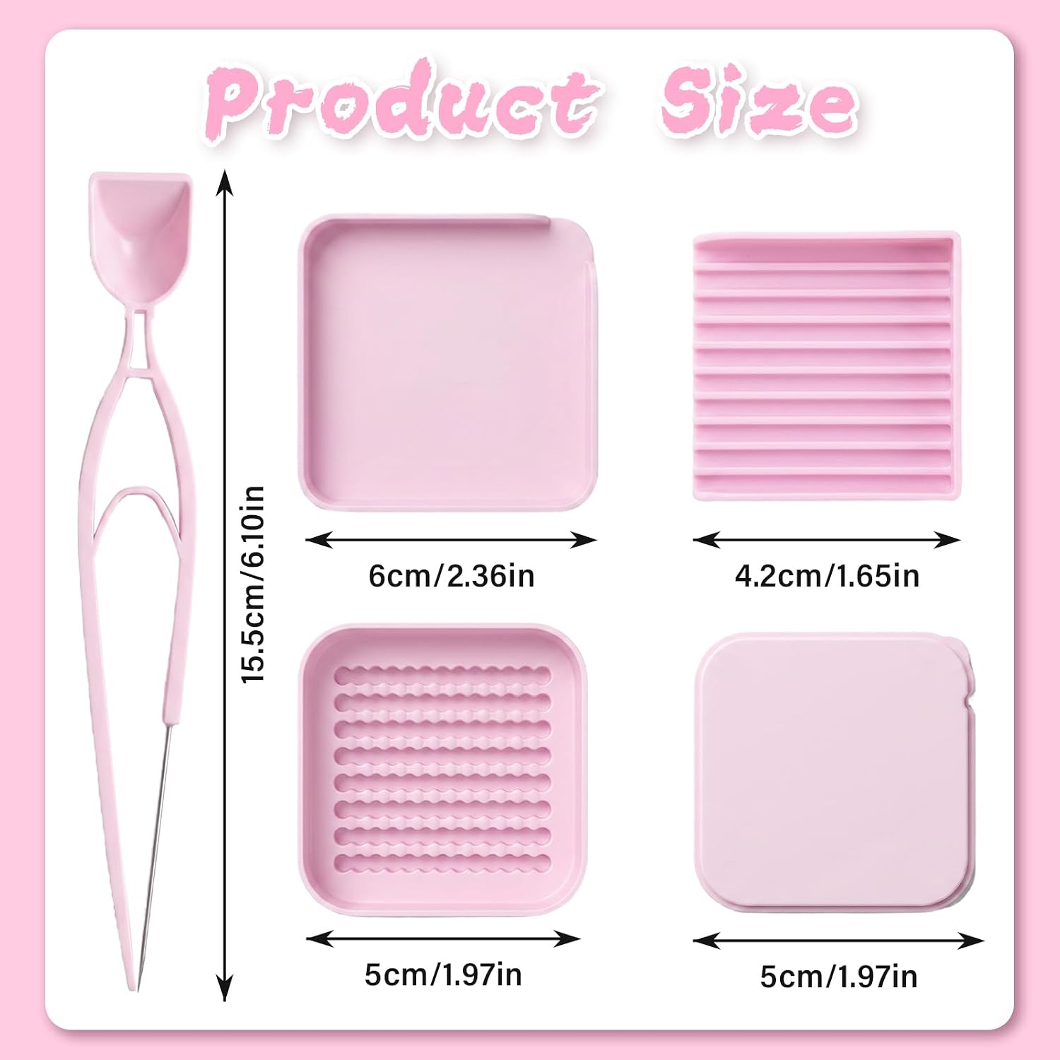 2.6mm Fuse Beads Picking Set, Single Needle Tweezer with Aligner & Picking Trays, Bead Sorting Tool for Enthusiasts
