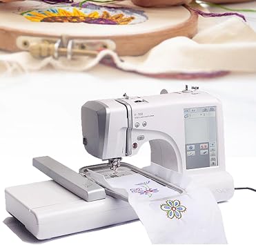 Automatic Sewing Machine Electric Embroidery Machine 150 Built-in Designs with 3.9"" x 9.2"" Embroidery Area and 7 in LCD Touch Screen & 30 Pattern Borders, Sewing Made Easy