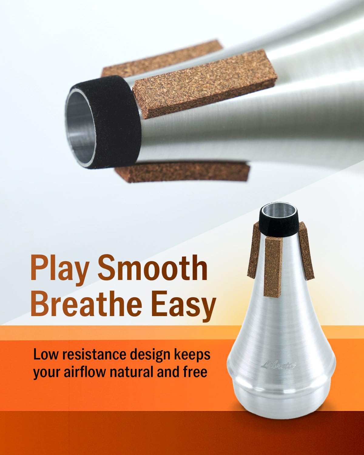 Trumpet Mutes Libretto Trumpet Practice Mute - All Aluminum Silencer (AC011- 7) Mute For Trumpet Trumpet Mutes Libretto Trumpet Practice Mute - All Aluminum Silencer (AC011- 7) Mute For Trumpet