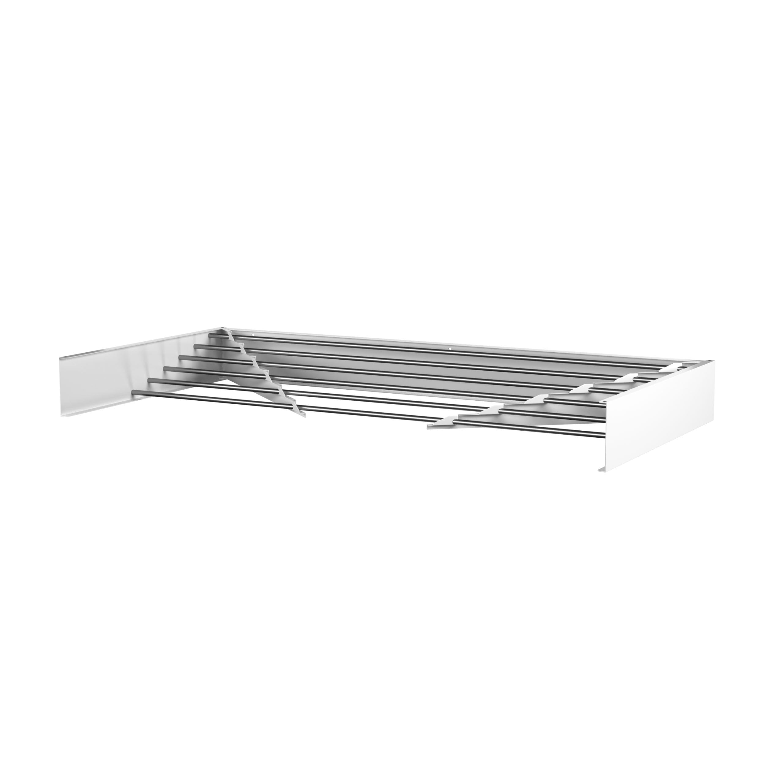 Étendoir à Linge Mural – Étendoir Mural Rabattable 100 cm – 6 m de Séchage – Séchoir Mural Inclinable – Blanc – Étendoir à Linge Compact