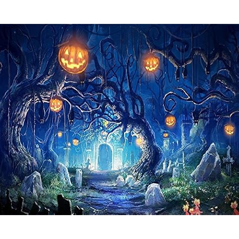 Haosphoto 7X5FT Halloween Photo Backdrop Cover