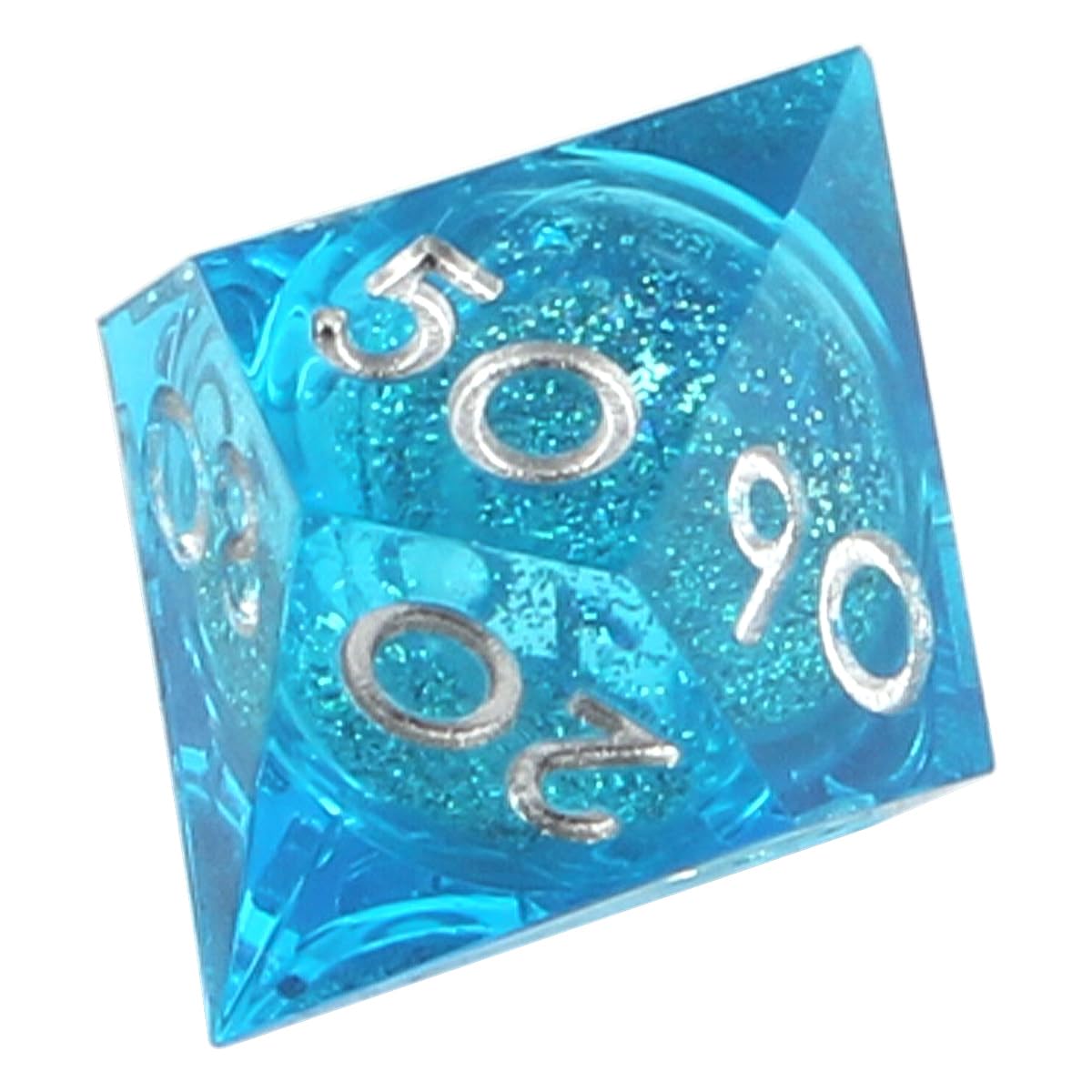 ESANDA Polyedrisches 7teiliges WürfelSet für Dungeons und Drachen, WürfelSet beinhaltet D4, D6, D8, D10, D% D12, D20 und eine schwarze Tasche, ein komplettes DoppelfarbenDNDWürfelSet, ideal für