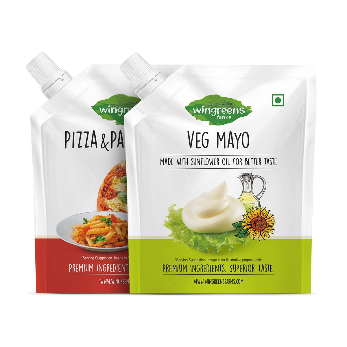 Wingreens Farms Premium Veg Mayo 200g + Pizza Pasta Sauce 200g (B09YC1D8RM) Amazon Price History, Amazon Price Tracker
