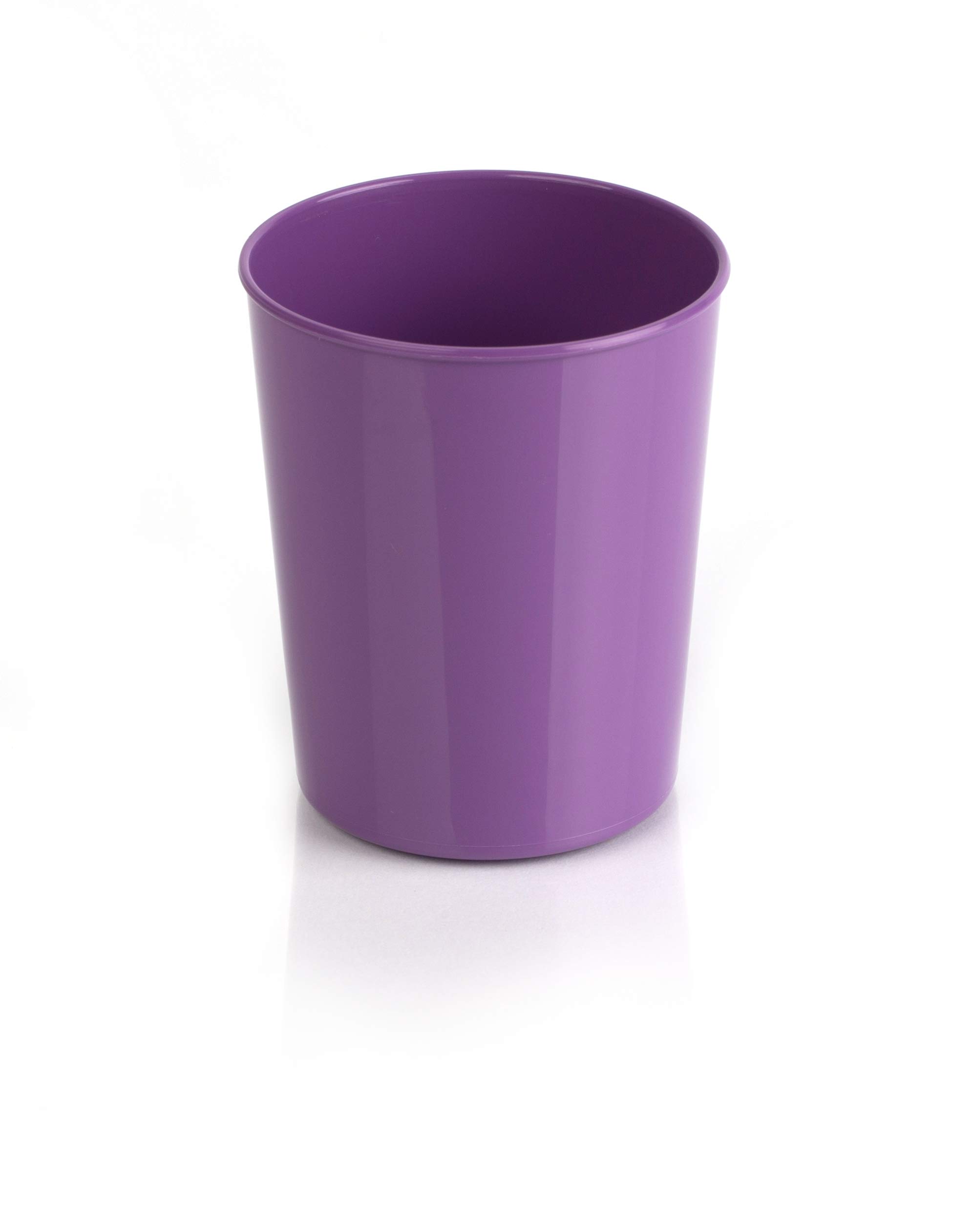 Kimmel 180 ml Cup Drinking Cup Toothbrush Cup Plastic Cups Party Cups Children's Cup Classic Shatterproof Stackable Reusable Camping Barbecue Picnic and Outdoor 180 ml Purple