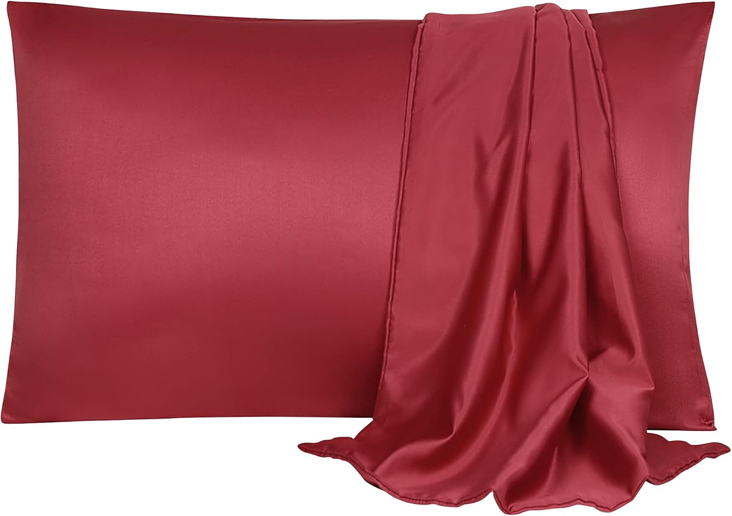 uxcell 2 Pack Silk Satin Pillowcase for Hair and Skin, Cool