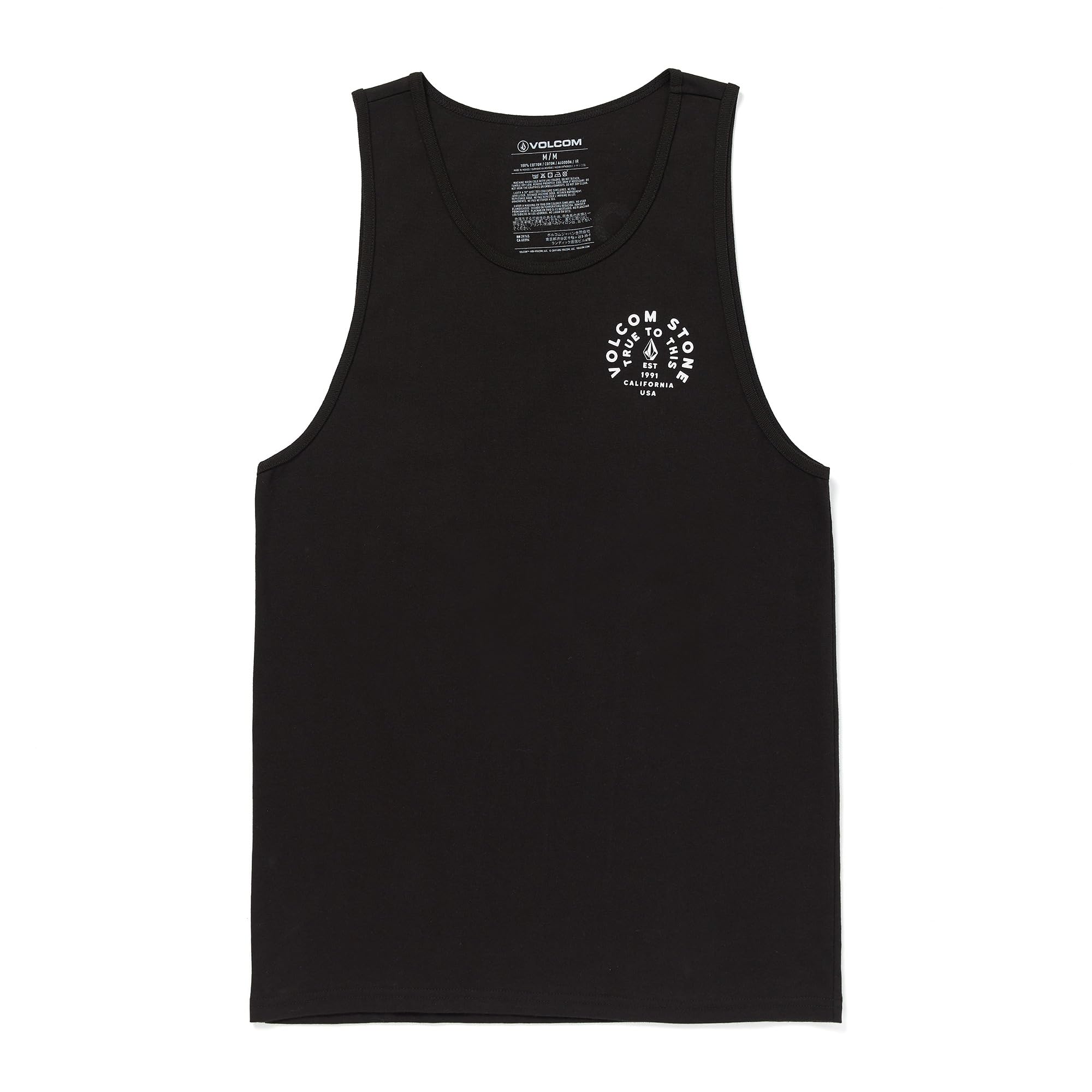 Volcom Men's Sleeveless Graphic Tank Top, Black, XXL