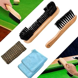 KARBAG Pool Table Brush Cleaner Kit with 5 Tools, Billiard Table Brush Pool Table Rail Brush Set Snooker Table Brush Billiards Pool Table Cleaning Tools for Billiard Table and Corner Cleaning