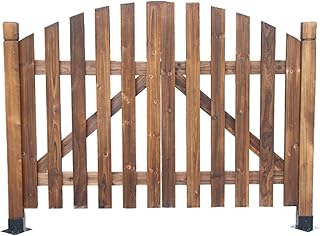 Outdoor Garden Gates, Swinging Cafe Doors, Anti-Aging Wood Fence Partiti...