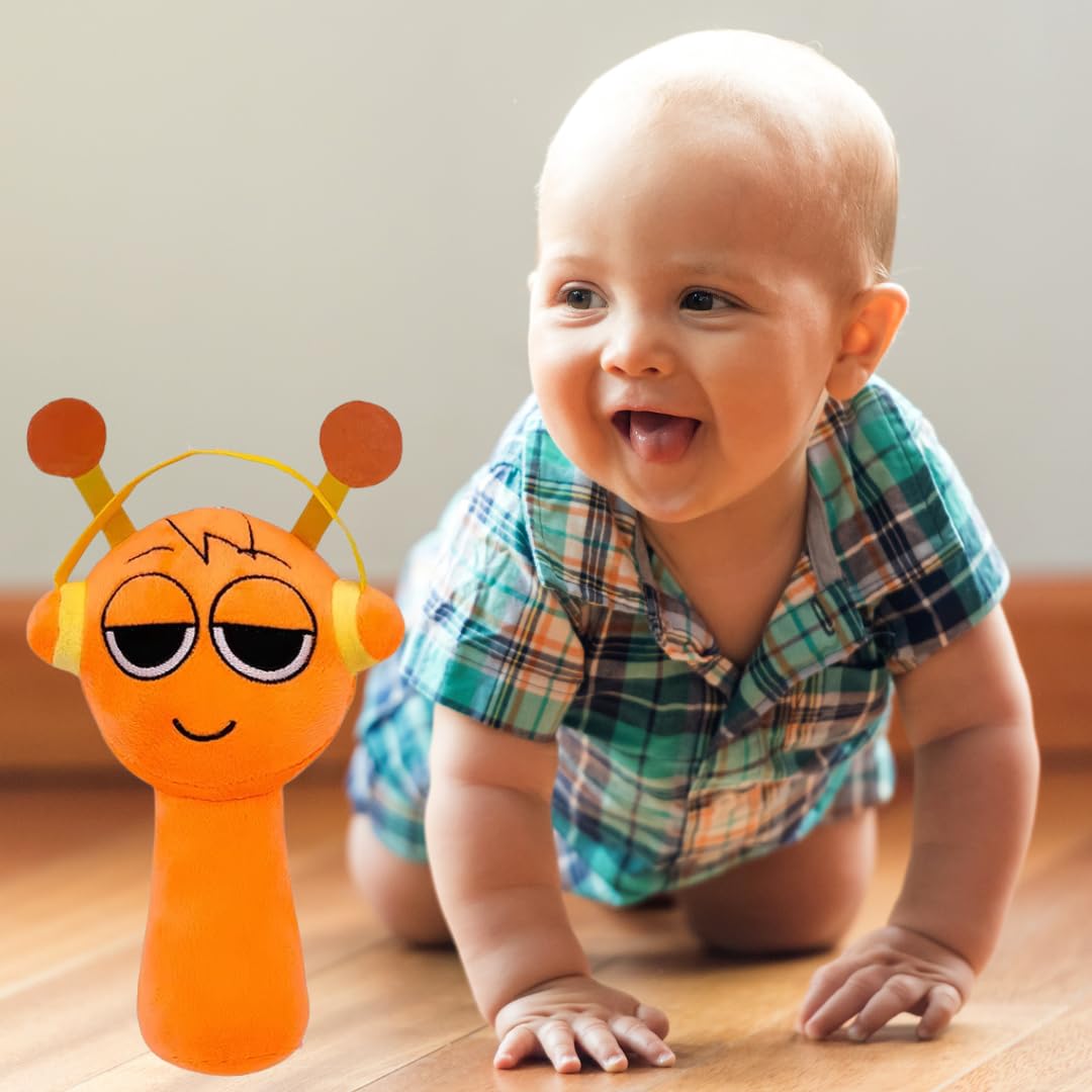 TechMax Solution Sprunki Orange Plushie Toy (Orange, 30 CM) 3
