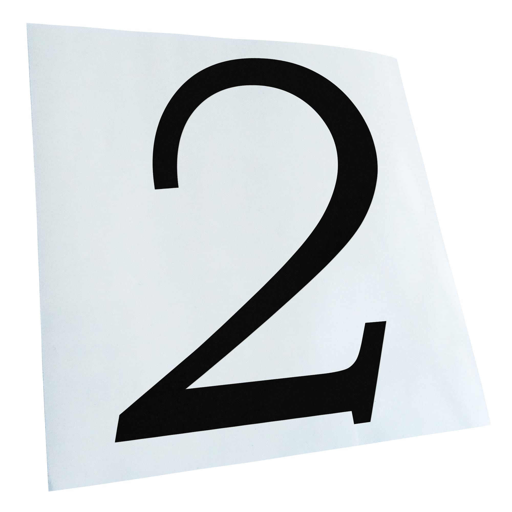 Kiwistar - Car Sticker - Black - 10 x 8 cm Number 2 - Number Numbers - Rear Window Car Sticker Weatherproof for Car Truck Moped Truck - Sticker Exterior Self-Adhesive Tuning Accessories for Window