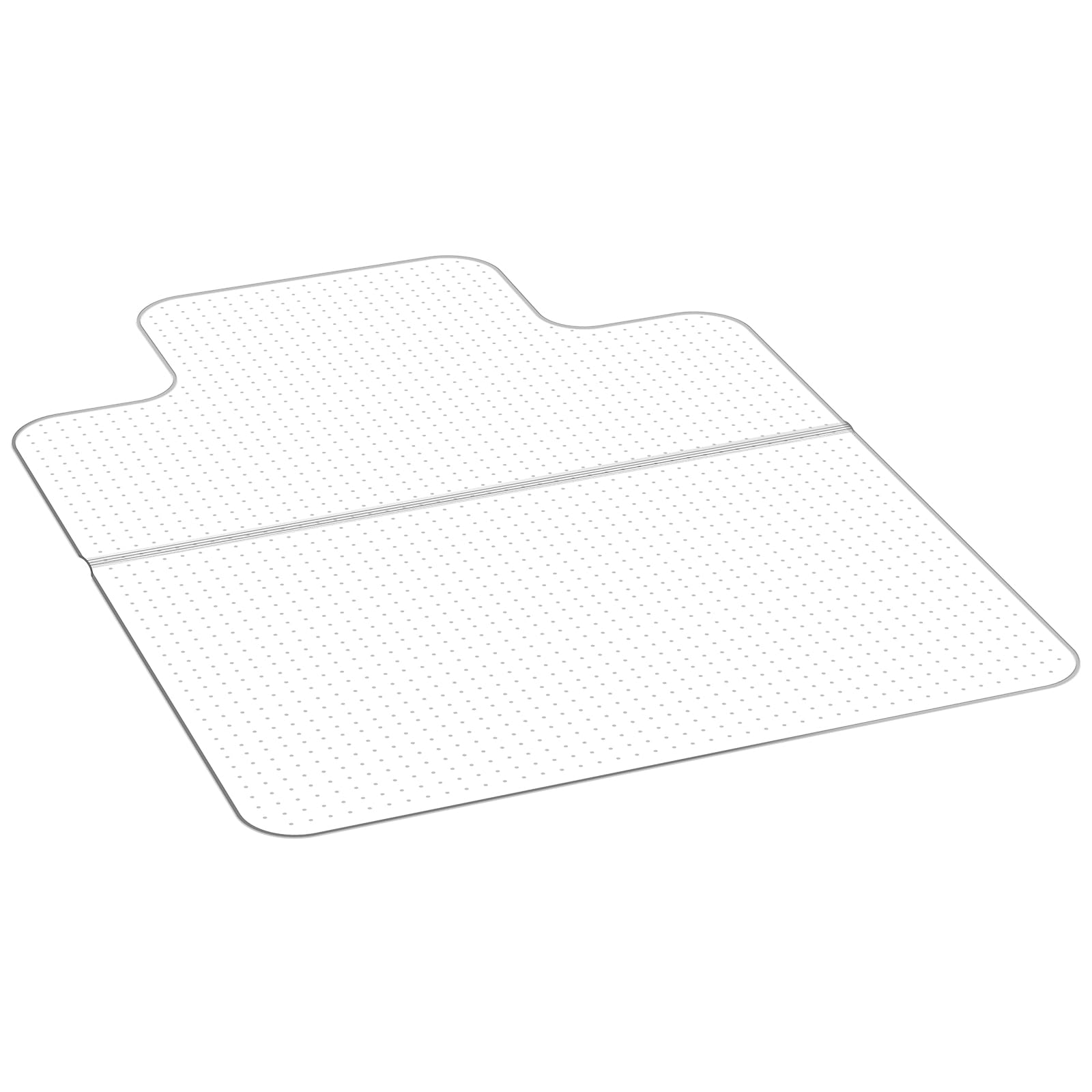 VEVOR Tappetino per Sedia con Bordo 1230 x 914 mm Tappeto Sedia Ufficio per Pavimenti in Moquette a Pelo Corto, Tappeto Protettivo Trasparente per Pavimenti in Plastica con Borchie, Facile da Pulire