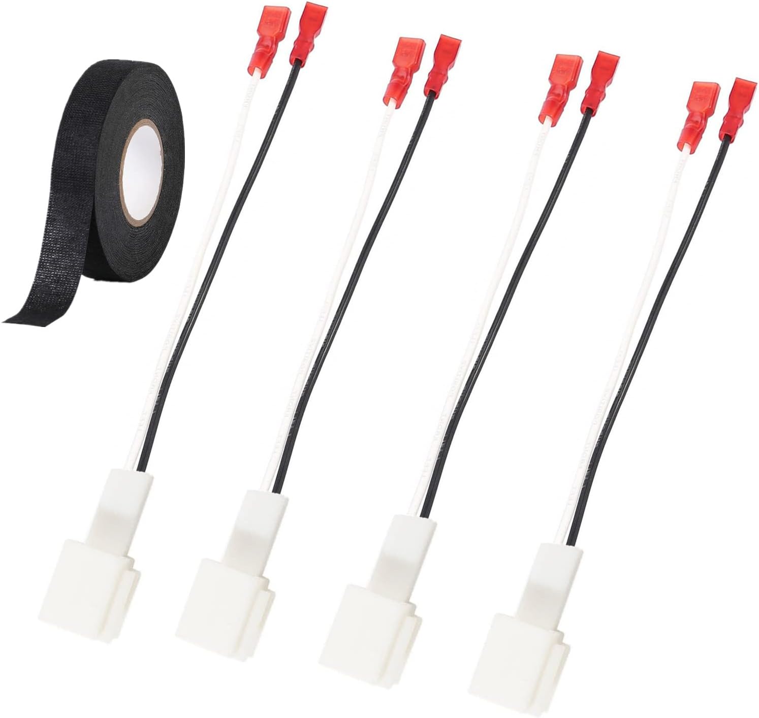 4 Pack Car Door Speaker Wire Harness Adapter to Connector