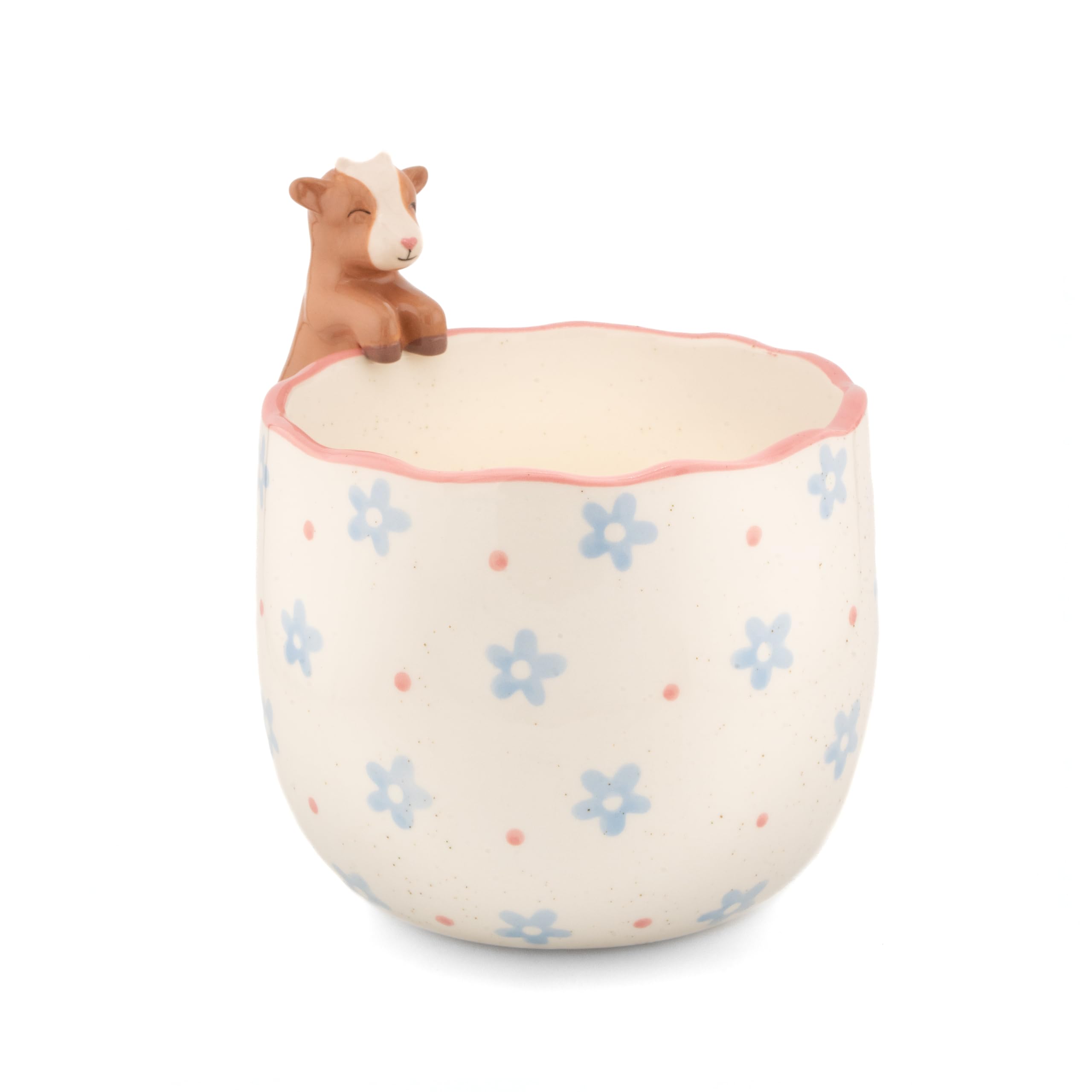 Sass & Belle Peeking Goat Planter - Indoor Plant Pot, Animal Design for Cactus or Succulent, Ceramic plant pots for Home Décor, Flower Pot Designed by Sass and Belle