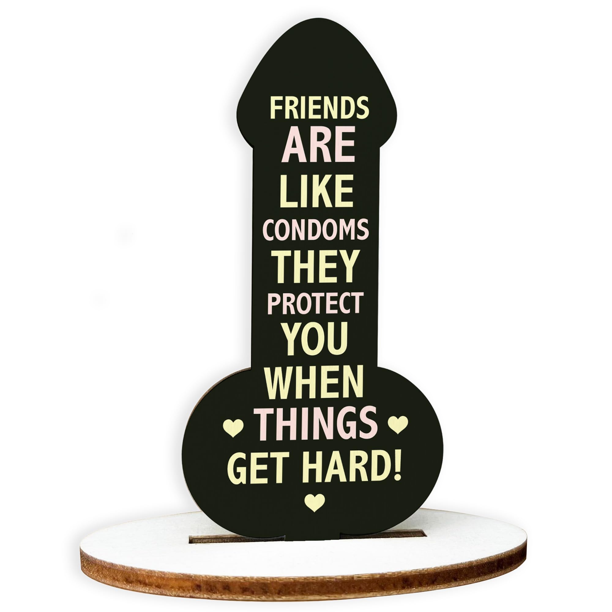 Red Ocean Funny Gift For Friend Birthday Wood Plaque Novelty Friendship Plaque Gift For Him Her Best Friends