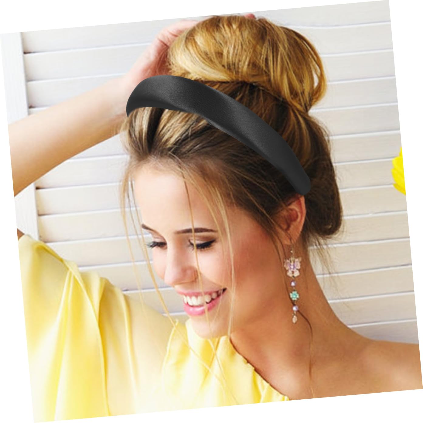 FRCOLOR 5piezas Diadema Ancha De Satén Padded Para Mujer Accesorios De Cabello Elegantes y Cómodos Para Uso Diario Eventos y Actividades Al Aire