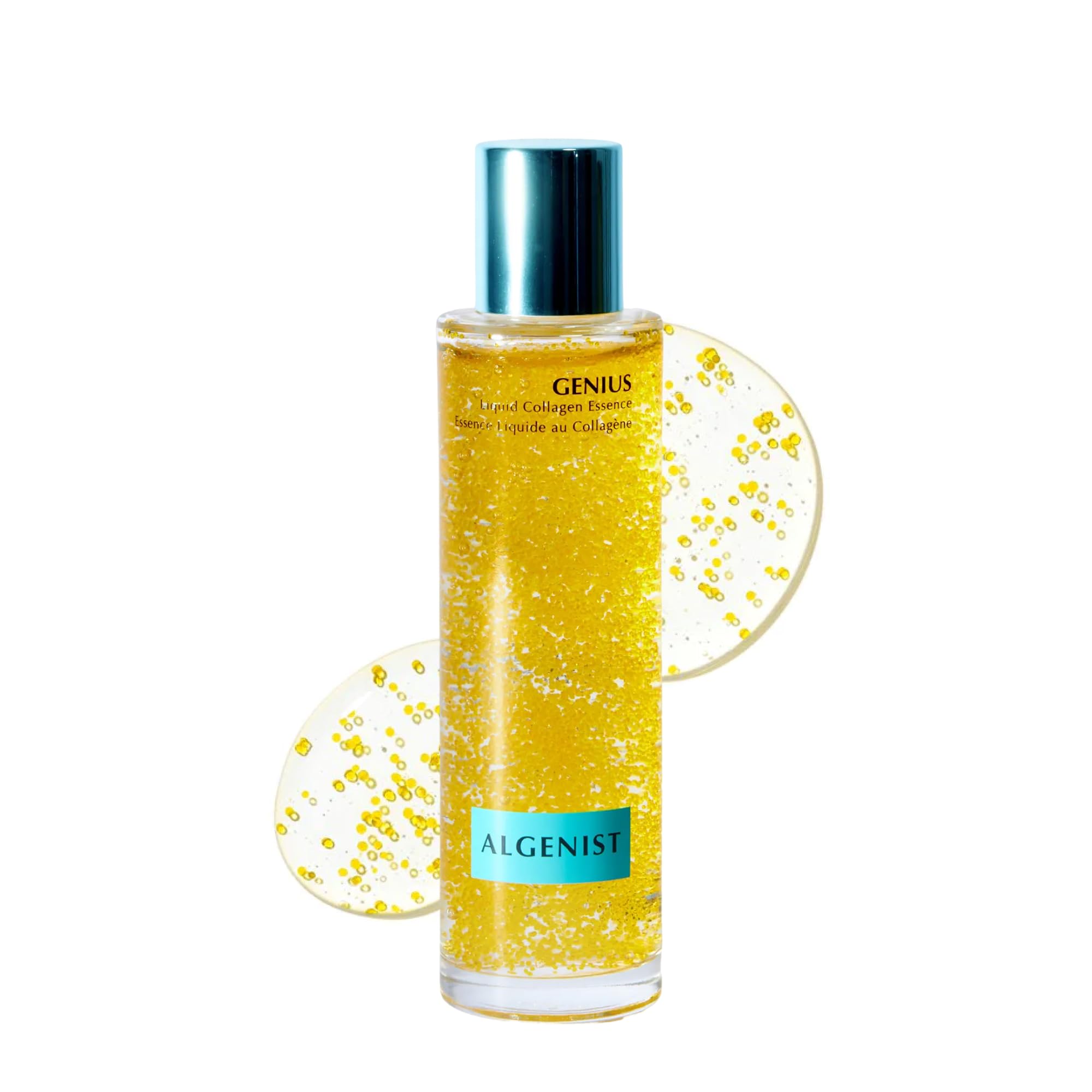 GENIUS Liquid Collagen Essence - Liquid Collagen Serum with Patented Alguronic Acid to Help Improve Skin Bounce, Elasticity & Radiance (3.4 oz)