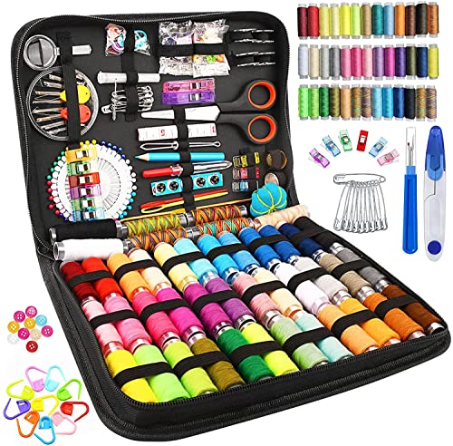 Kit De Couture De Voyage 10 Pièces, Kit De Couture Portable, Outils De Couture, Aiguille Et Fil Fournitures De Tricot Tissu Boutons Ciseaux Pack De Voyage Dartisanat 87173722