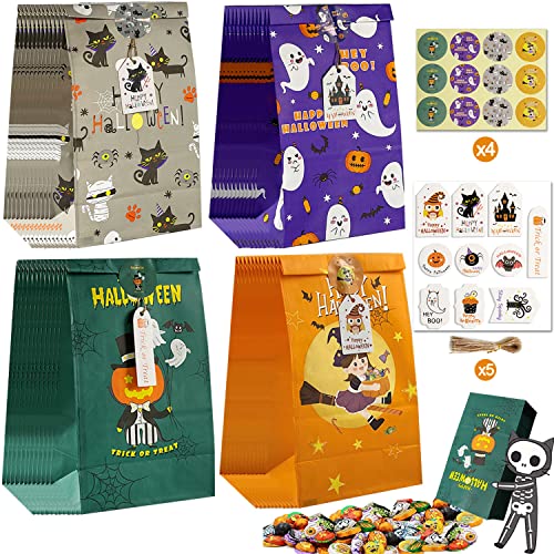 FullJoyHut 48 PCS Sacchetti Carta Kraft Caramelle