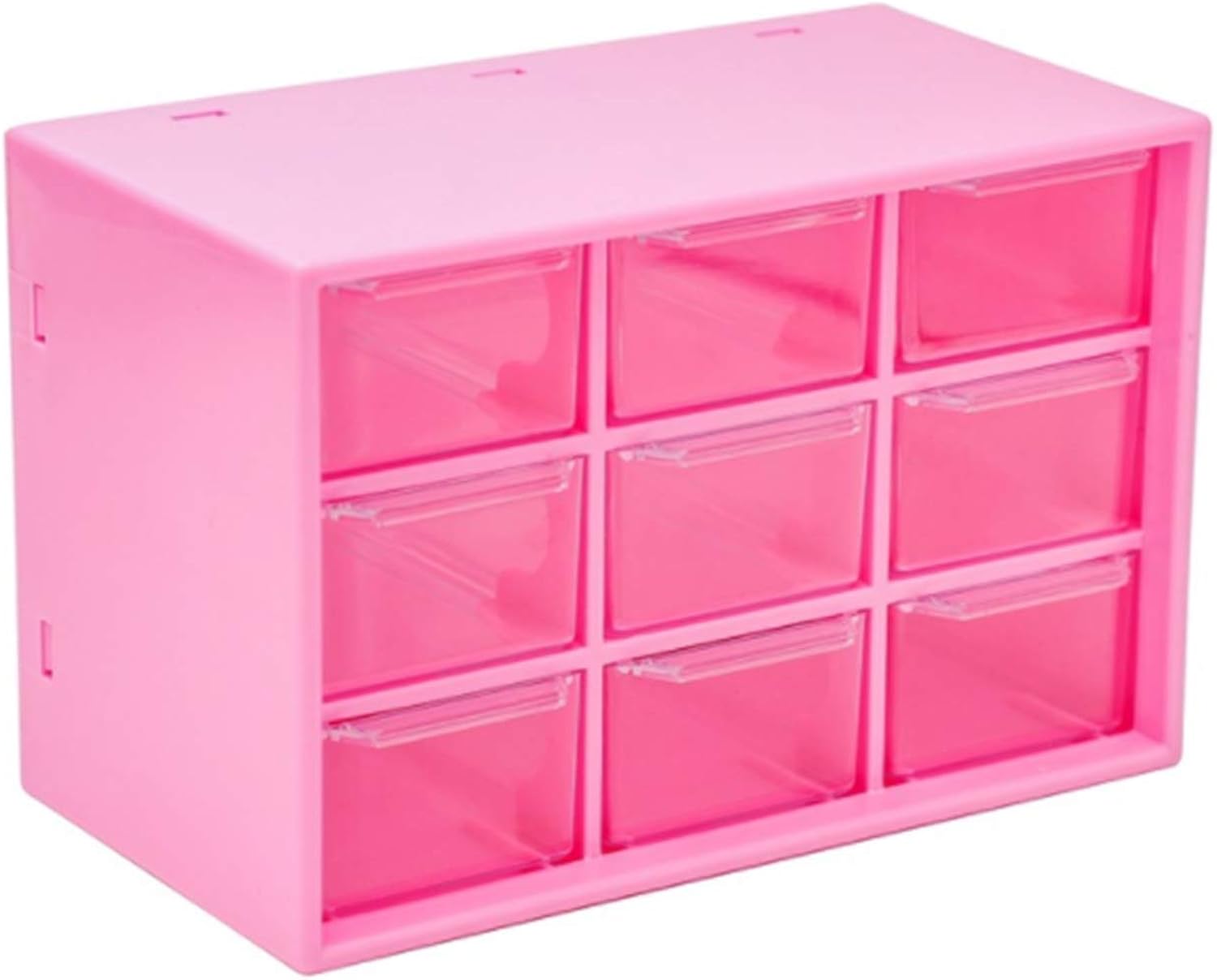 Xnuoyo 9 Grids Dustproof Desktop Jewellery Small Items Storage Box Plastic Nine Square Grid