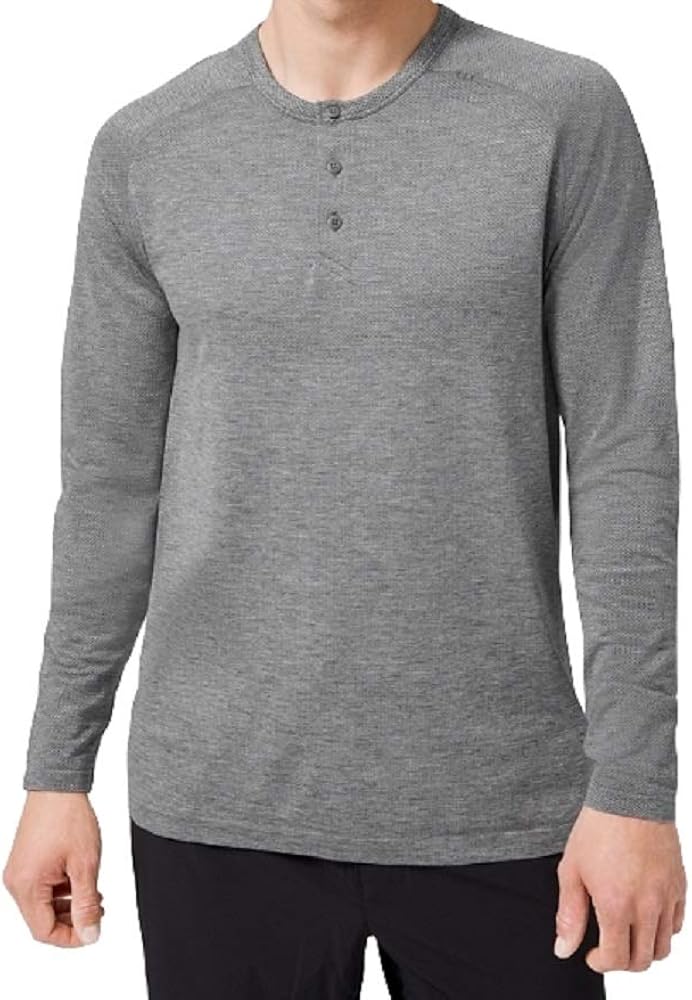 Metal vent tech long sleeve henley Clearance