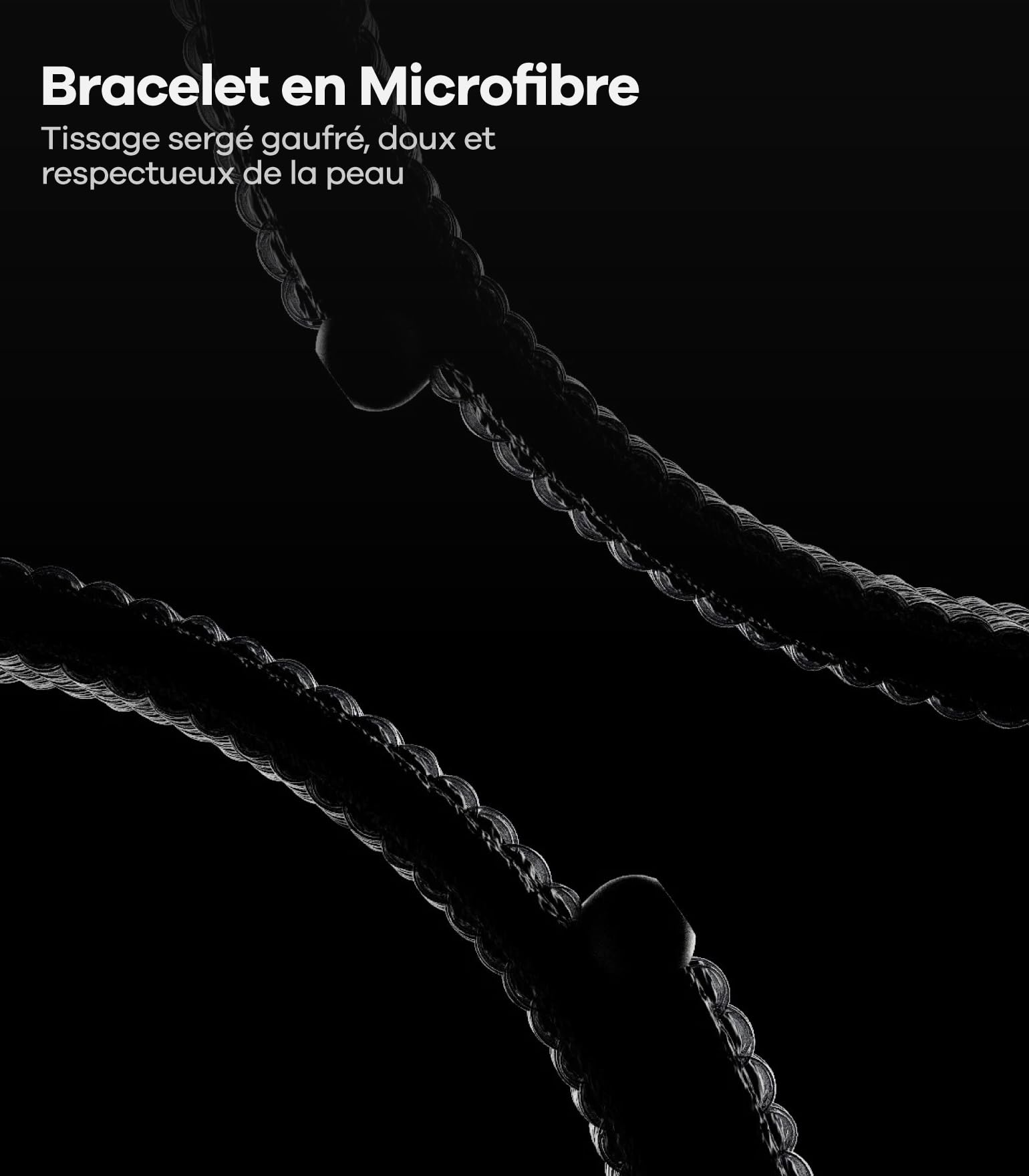 Aulumu CS03 Bracelet Galaxy Watch Ultra 47mm, Bracelet avec Boucle Magnétique en Titane, Bande Tricotée Gaufrée pour Galaxy Watch Ultra (2025/2024)