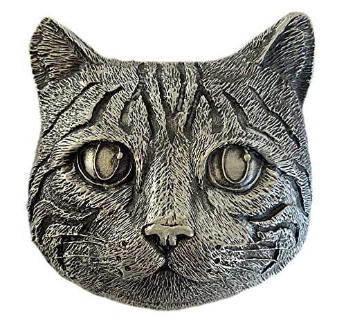Cat Head Extreme Boucle de ceinture 3D avec boîte de présentation, gris, taille unique Cover