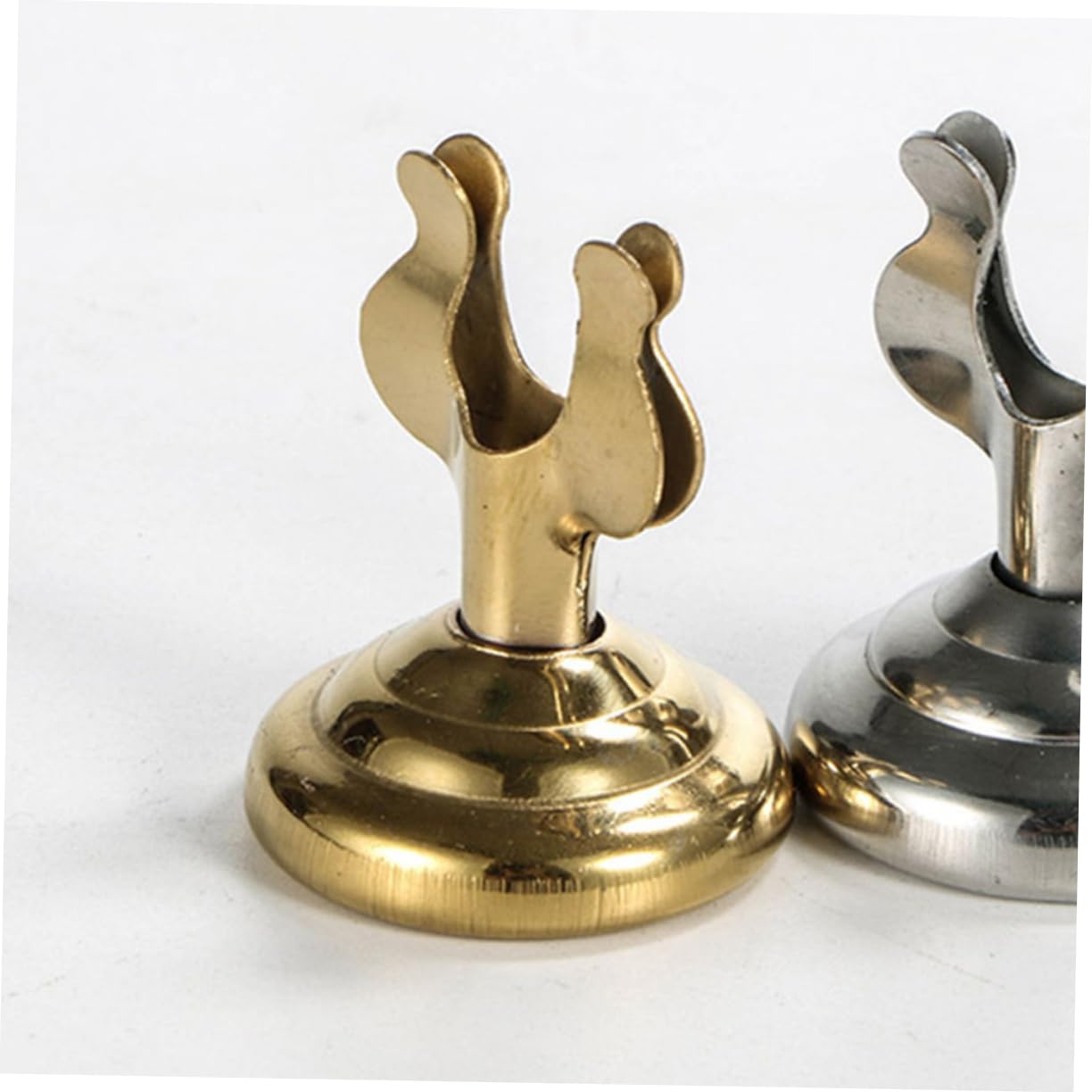 VILLCASE 12 Pcs U-shaped Number Plate Table Display Stand Table Number Stands Paper Menu Clip Chair Place Card Holder Place Holder Table Number Holder Sign Holder Buffet Stand Holder Metal