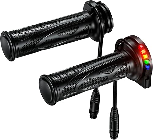Miniatura 9 de Empuñaduras térmicas para motocicleta, agarre inteligente con calefacción ajustable de temperatura de cinco engranajes para motocicleta, agarre