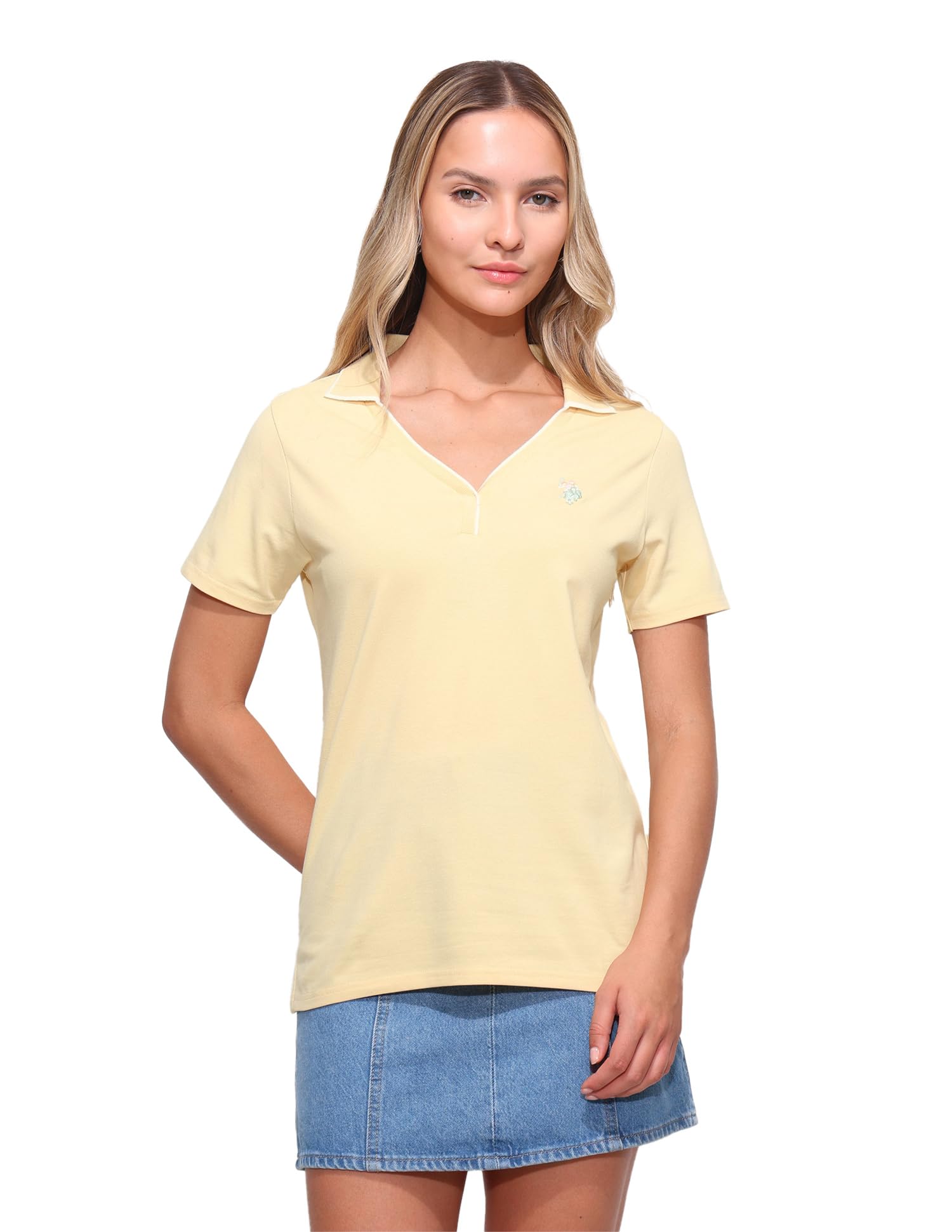 Half Collar Solid Polo Shirt-image-16