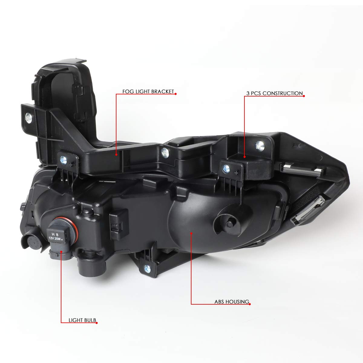 Amazon.com: Auto Dynasty Driving Fog Lights Lamps with Bezel and 