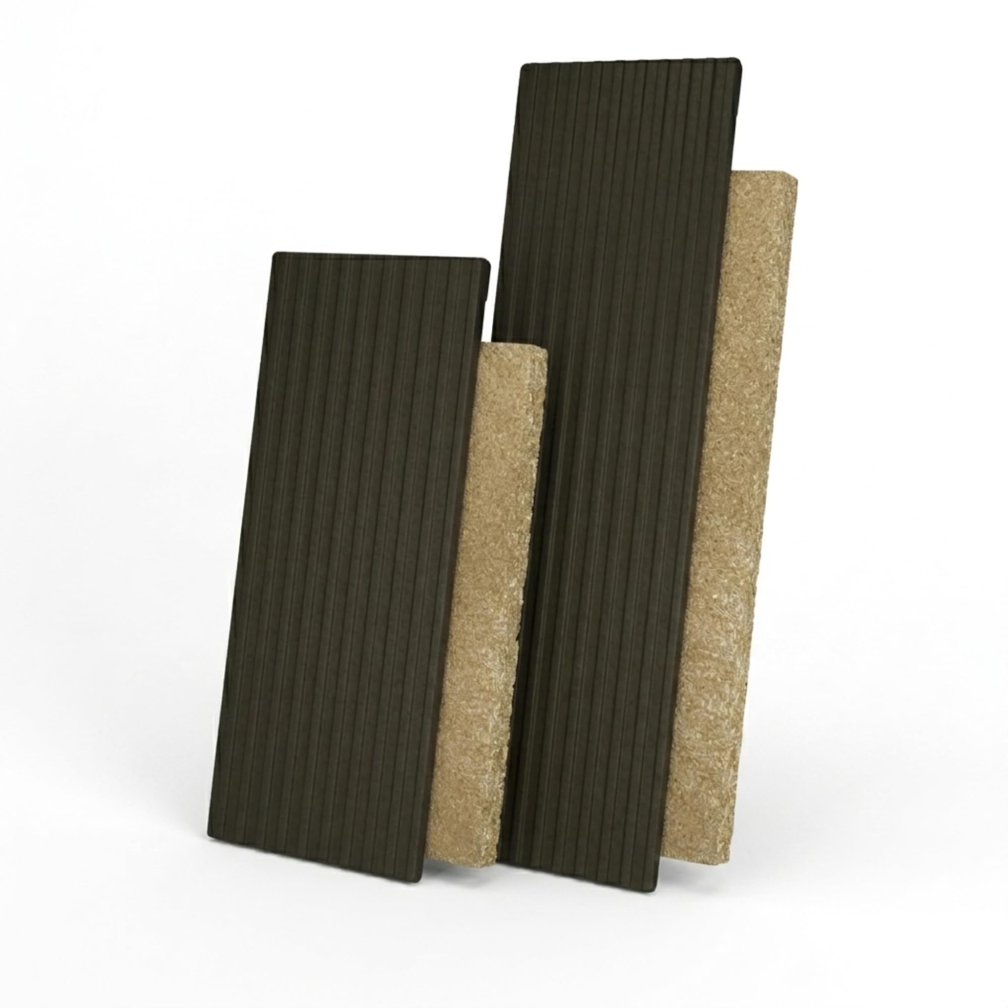 20 x 50h x 2 cm - Lastra in ghisa modulare con Pannello in Vermiculite HD | Lastra modulare + pannello in vermiculite alta densità, fissaggio a sospensione camini termocamini, Accumulo e irraggiamento
