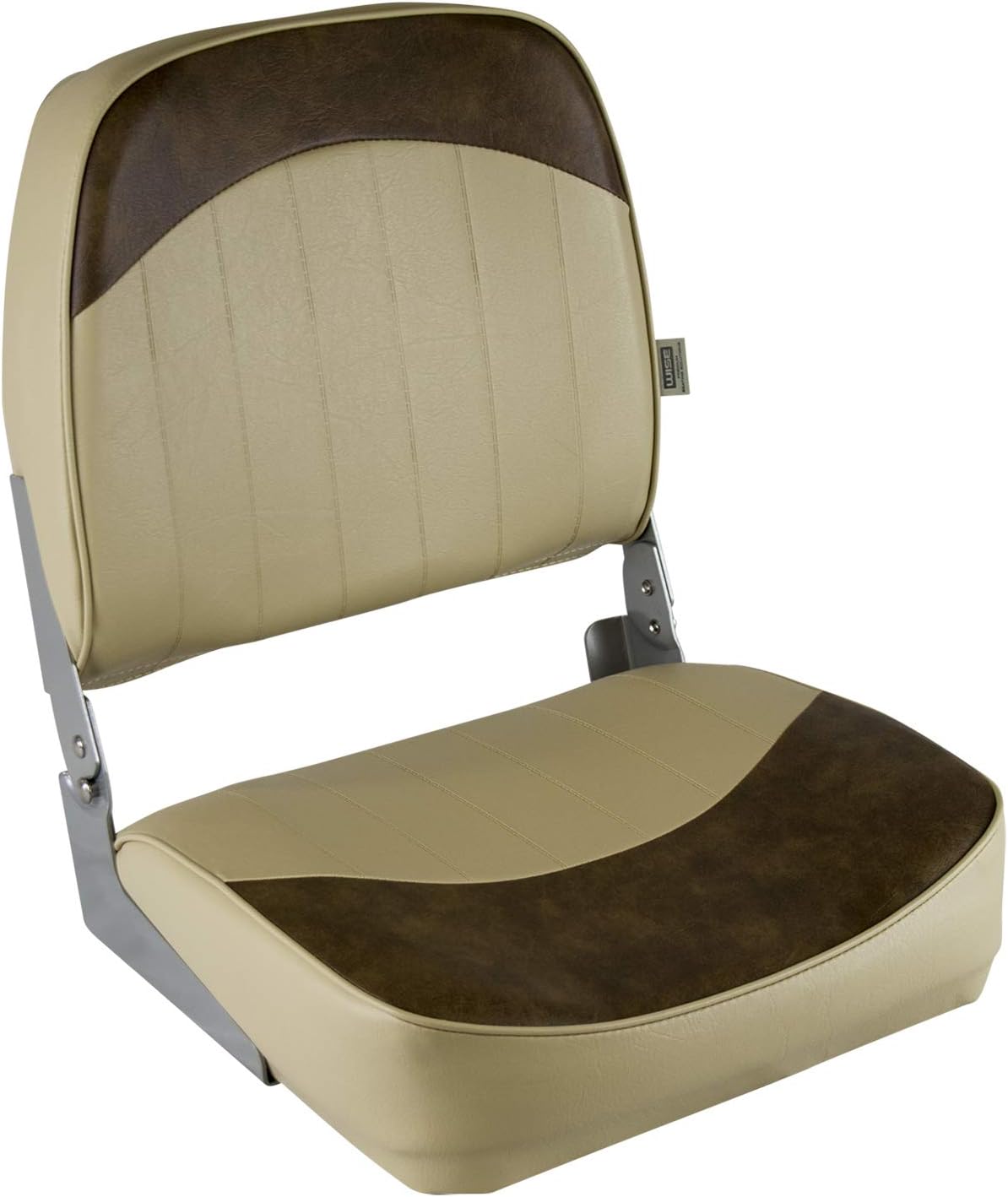 Wise 8WD734PLS-662 Standard Low Back Boat Seat, Sand/Brown