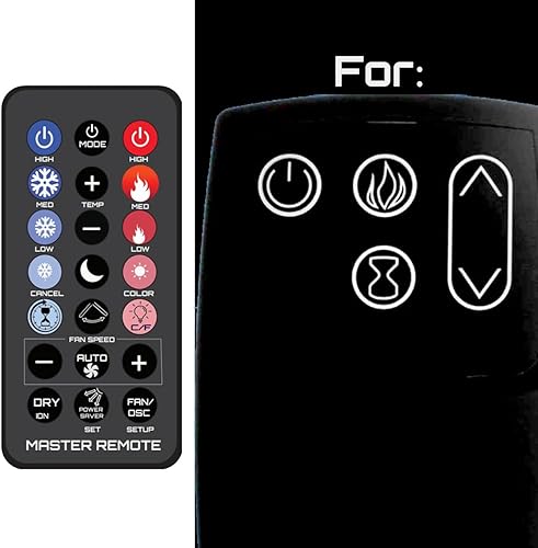 Piezas de control remoto de la chimenea del reemplazo para Twin Star Fire Place Modelos Twinstar 2511332FSL-S, 2511332CGL-S, 2611332FGL-S,