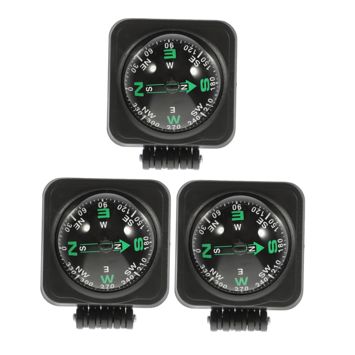 Cabilock 3Pcs Adjustable Automobile Compass Ball for Accurate Navigation Durable Dashboard Accessory for Car Boat and Motorcycle Stylish Modern Design for Outdoor Use