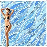 BYDOLL Beach Blanket 78''×81'' 1-5 Adults Waterproof Sandproof Oversized Lightweight Beach Blanket Large Picnic Mat Beach Blanket for Beach Travel Camping Hiking Picnic