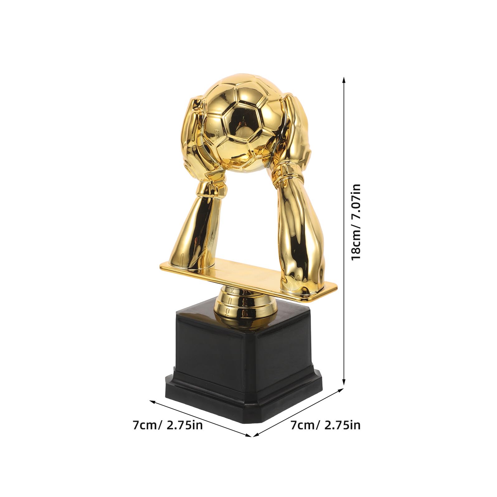 Trofeo de Portero de Fútbol Mini de Plástico Guantes Dorados, Premio Deportivo para Eventos y Regalos de Fútbol, Recuerdo de Trofeo para Jugadores y Fanáticos — view 2
