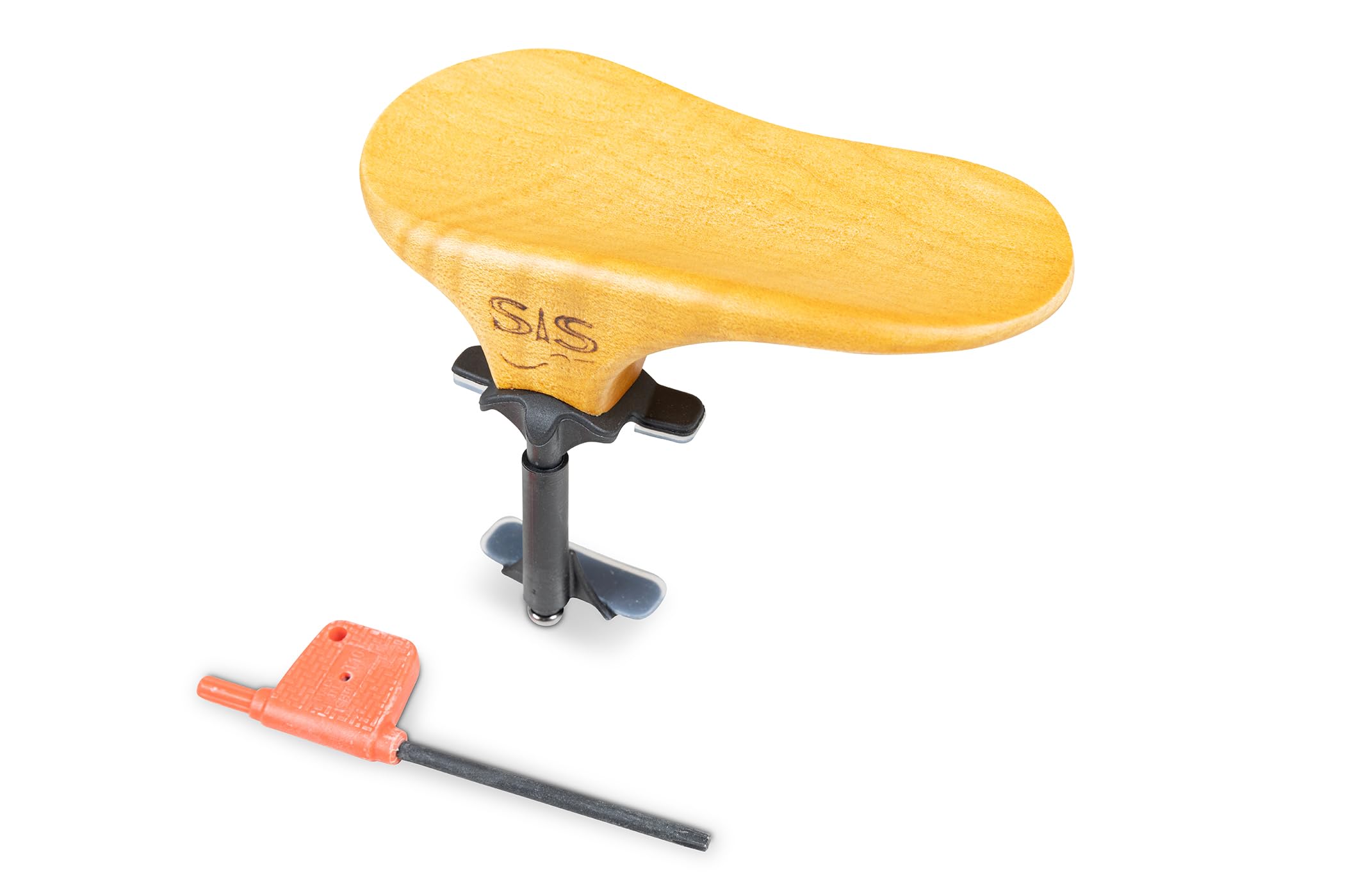 SAS Mentonnière érable pour violon Hauteur 32 mm