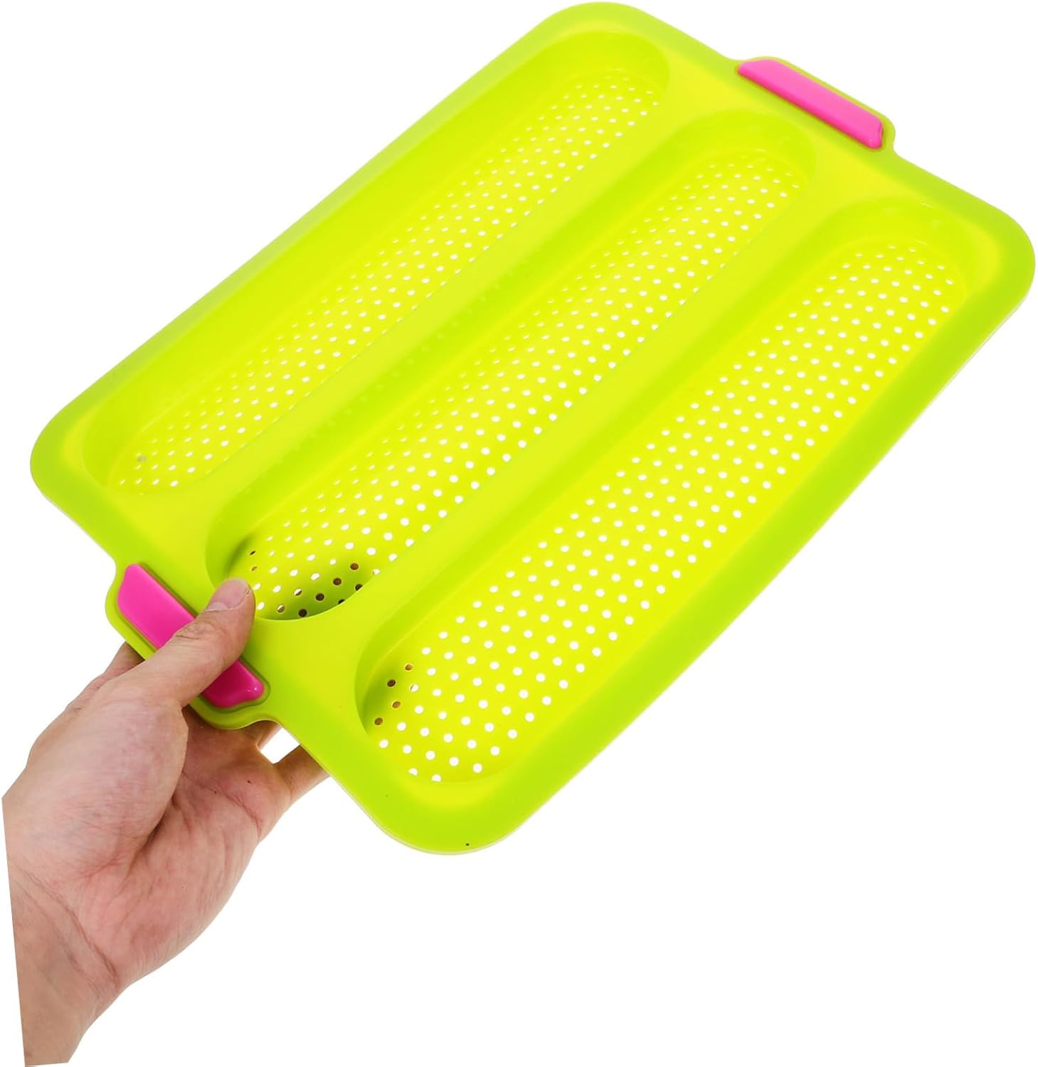 Silicone Baking Tray Slot Cookie Mold Muffin Top Pan No-stick Baking Mould Bakeware for Home Kitchen