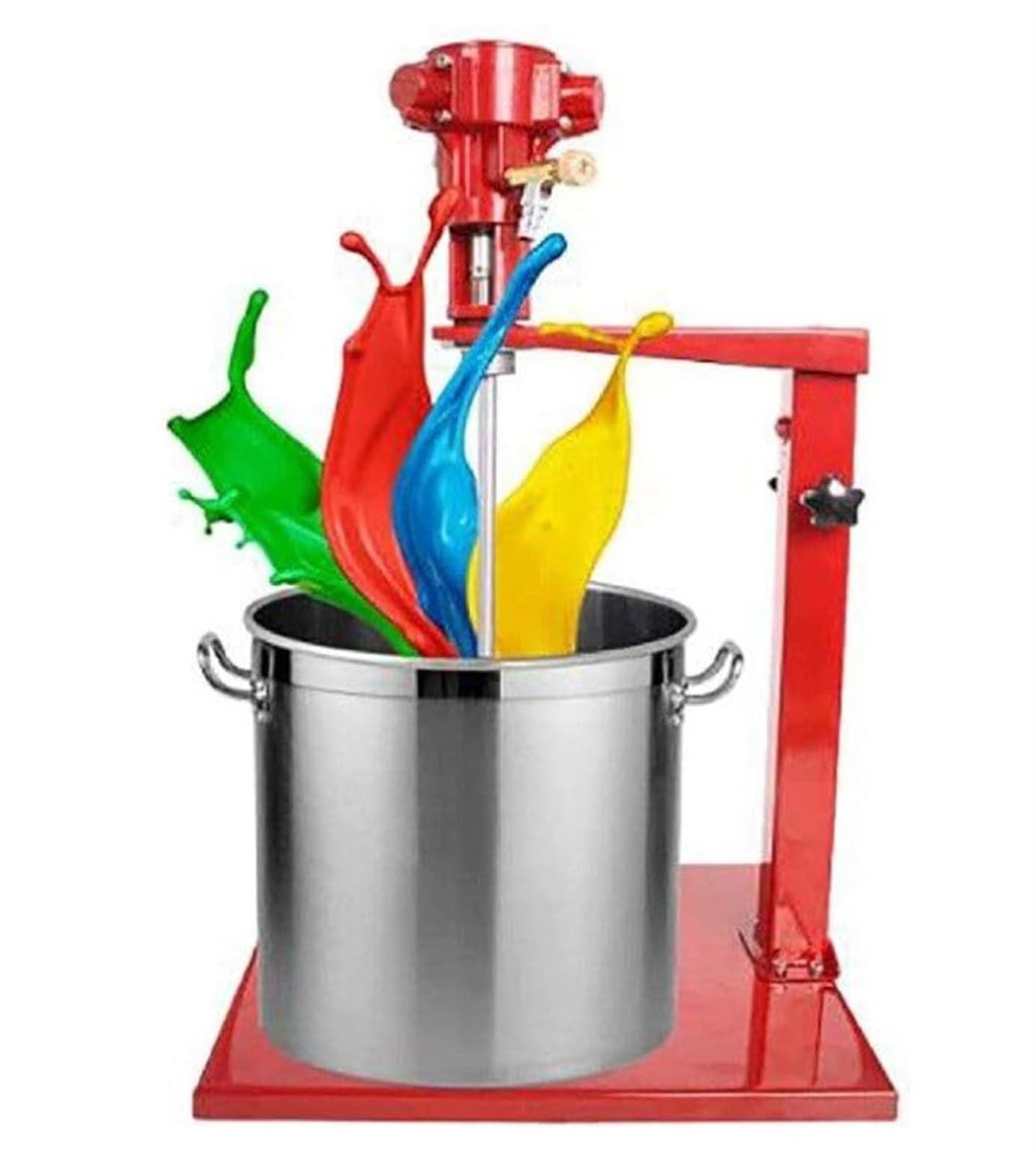 Mezclador de pintura neumático para materiales de revestimiento de pintura, mezclador agitador de aire con plataforma de elevación