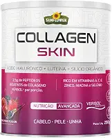 Colágeno Verisol Hidrolisado com Ácido Hialurônico + Luteína + Silício Orgânico - Collagen Skin Sunflower