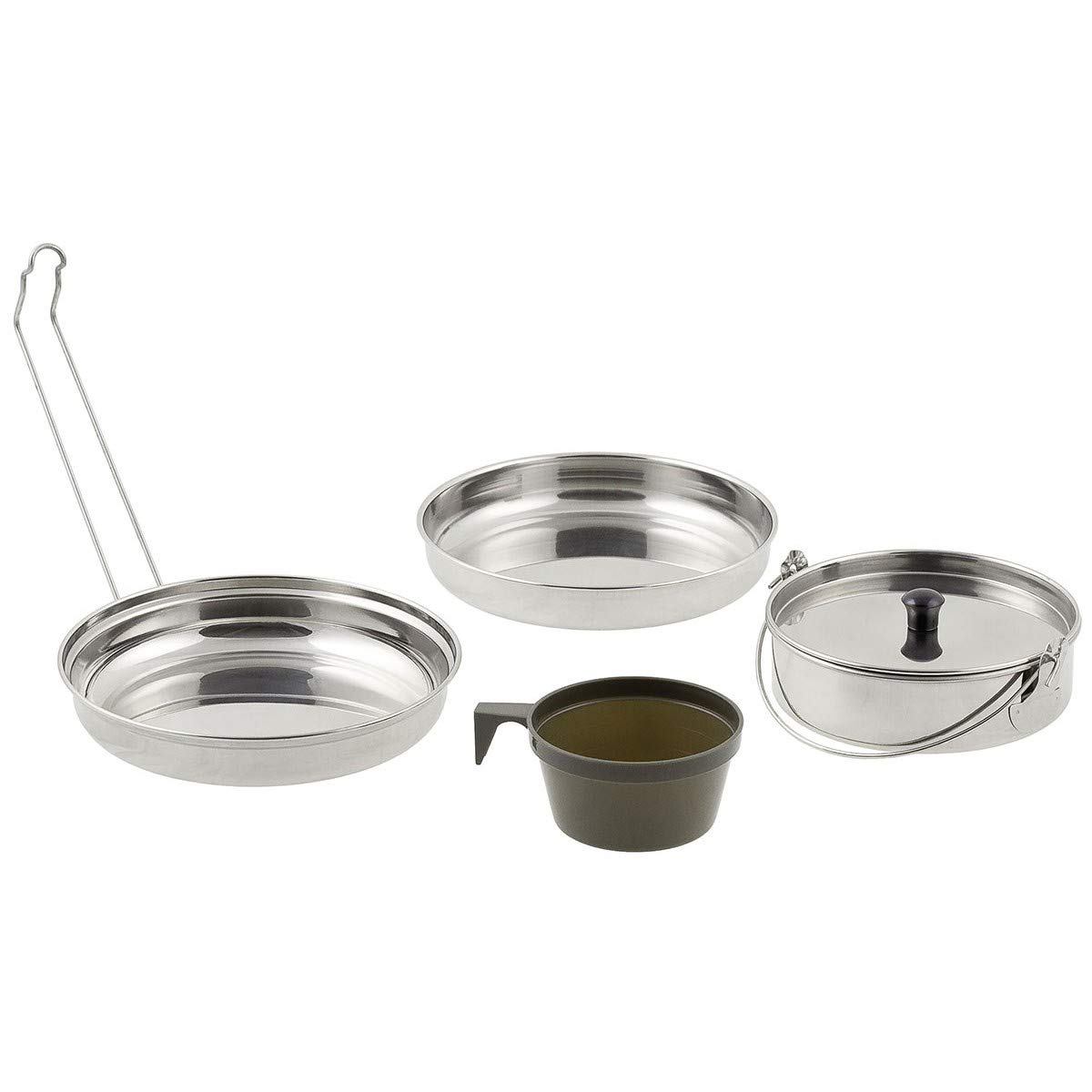 Batterie de cuisine MFH 33315 de 5 pièces en aluminium léger 19x6.5 cm