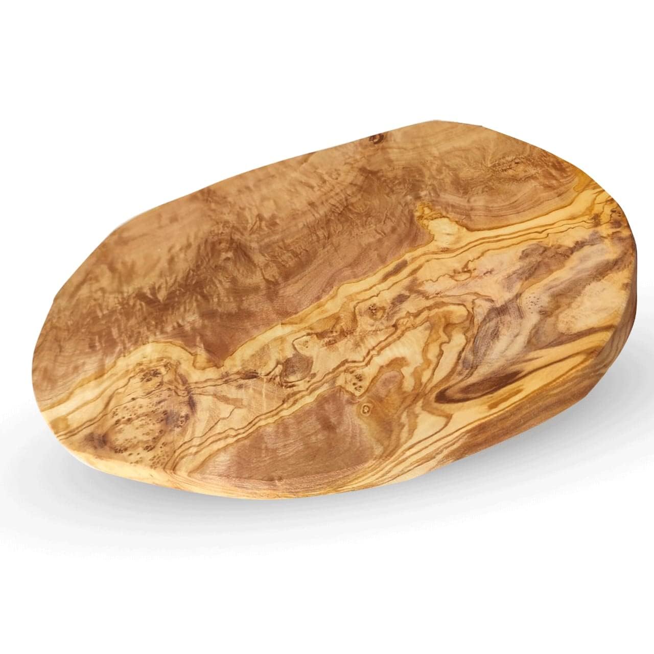 Brett aus Olivenholz, Olivenholzbrett Schneidebrett, Holzbrett, Frühstücksbrett, Steakbrett, Naturschnitt (23 cm *13 cm +- 2 cm)