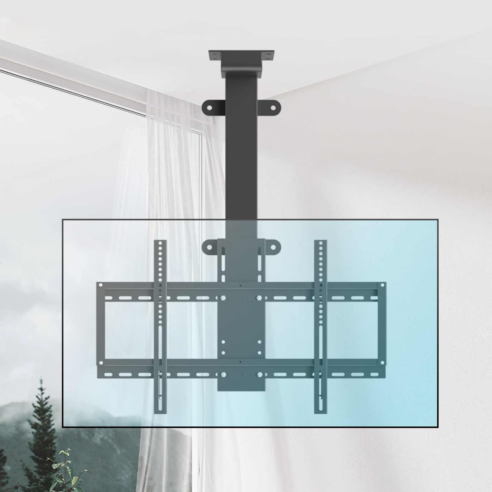 motorizzato per televisione, supporto al soffitto con controllo remoto wireless