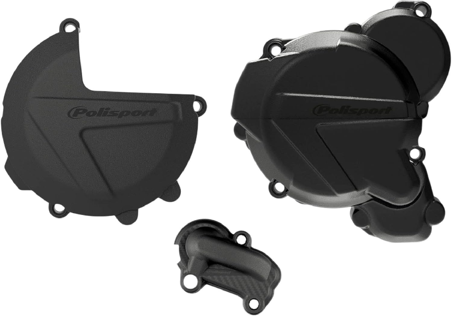 Polisport Motocross Motorcycles (MX) Engine Covers Protection Kit for KTM EXC/XC-W 250/300 (2017–2022) Dirt Bikes – OEM-Quality, Superior Fit, Enhanced Flexibility, and Lasting Durability – Blk