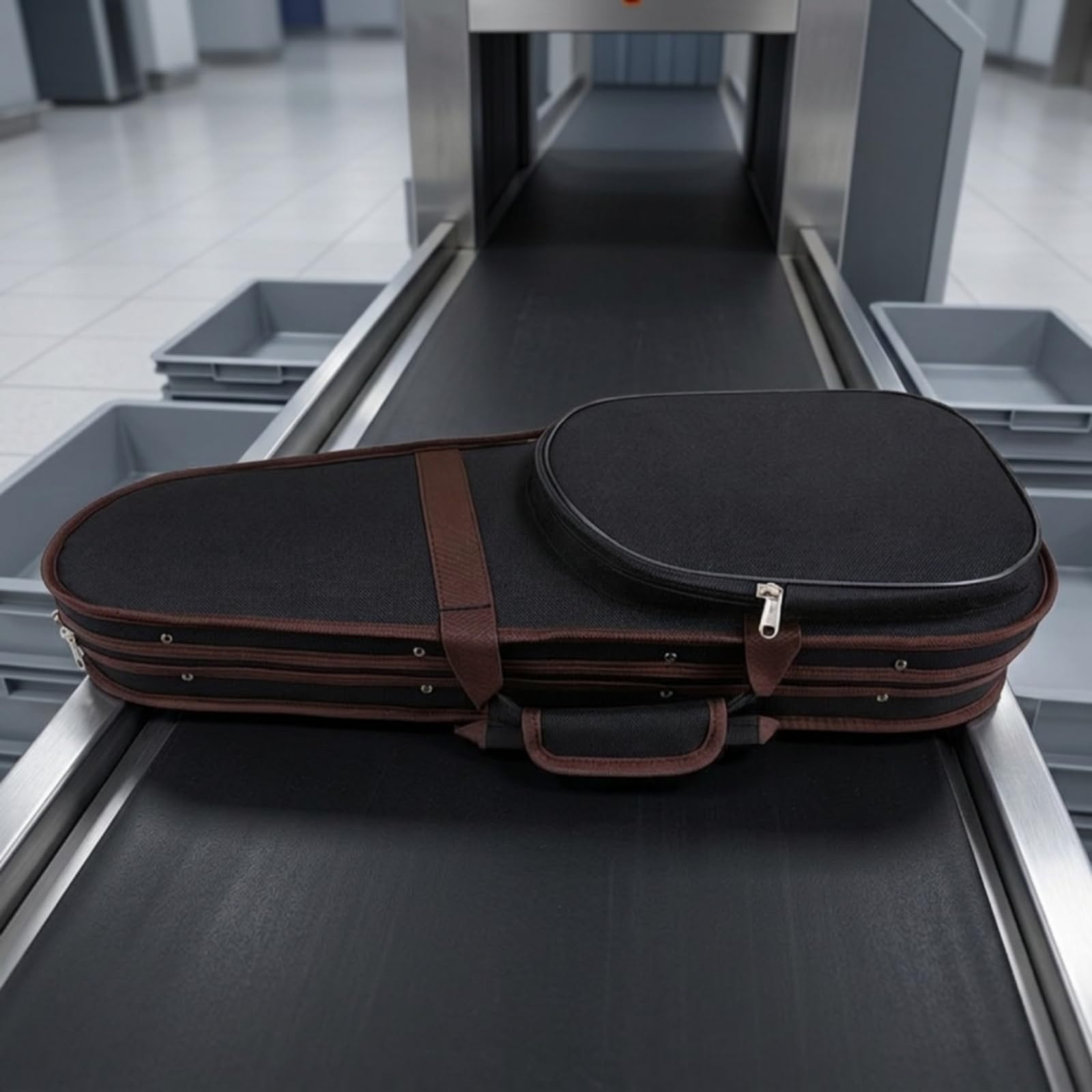 F Fityle Estuche para Violín Estuche Rígido Funda de Violín Maletín para Violín Diseño Ligero con Interior de Secciones Moldeadas y Cierre Frontal con