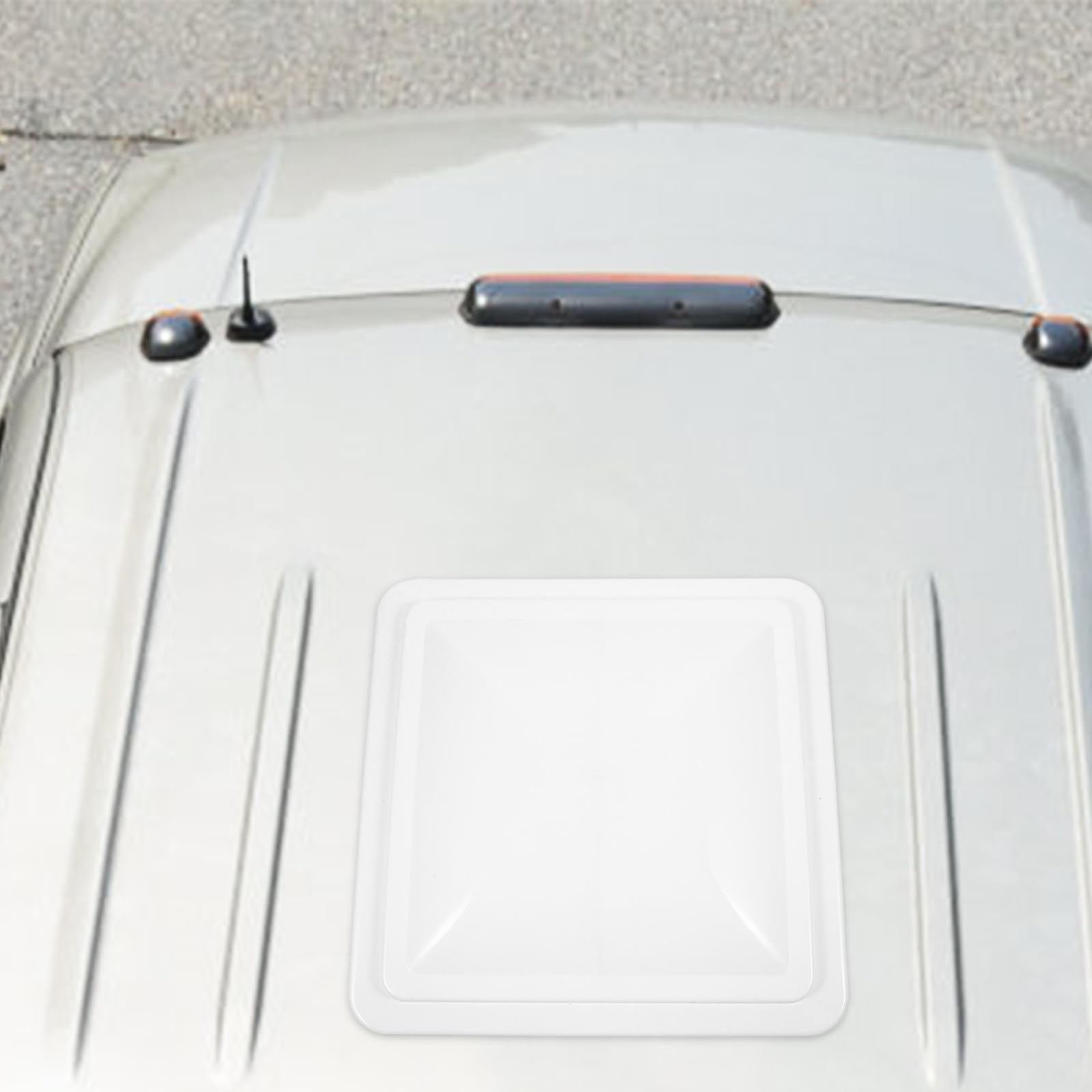 Copertura Isolante Termica e Antipioggia 14x14 Pollici per Ventilazione Tetto Camper in Plastica Bianca Pratica e Funzionale per Finestra Bagno Camper