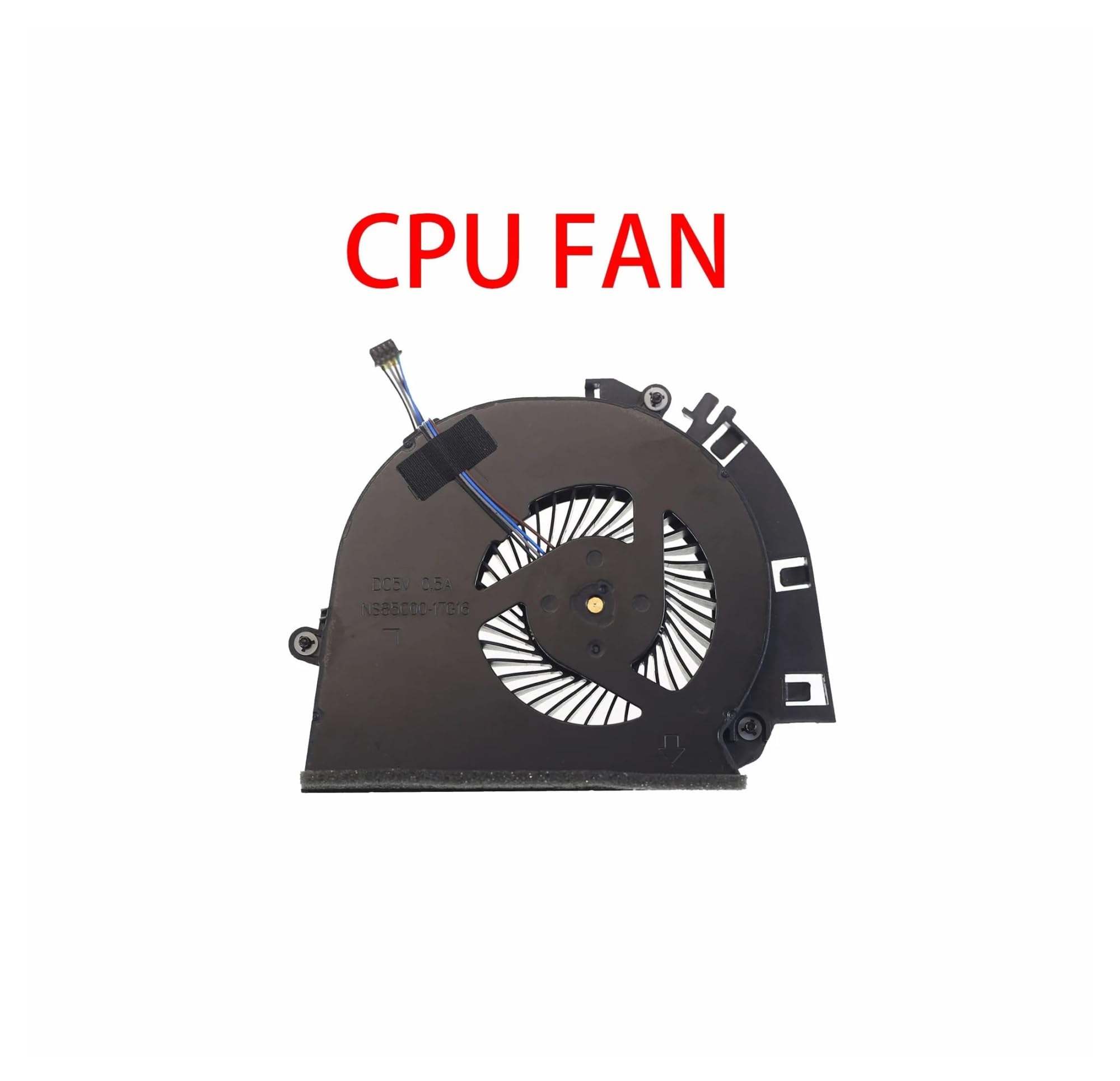 Ventilador De Refrigeración For CPU De Portátil NS85C00-17G16, Compatible con HP, Zbook 17 G5 17G5 XW3 L31242-001